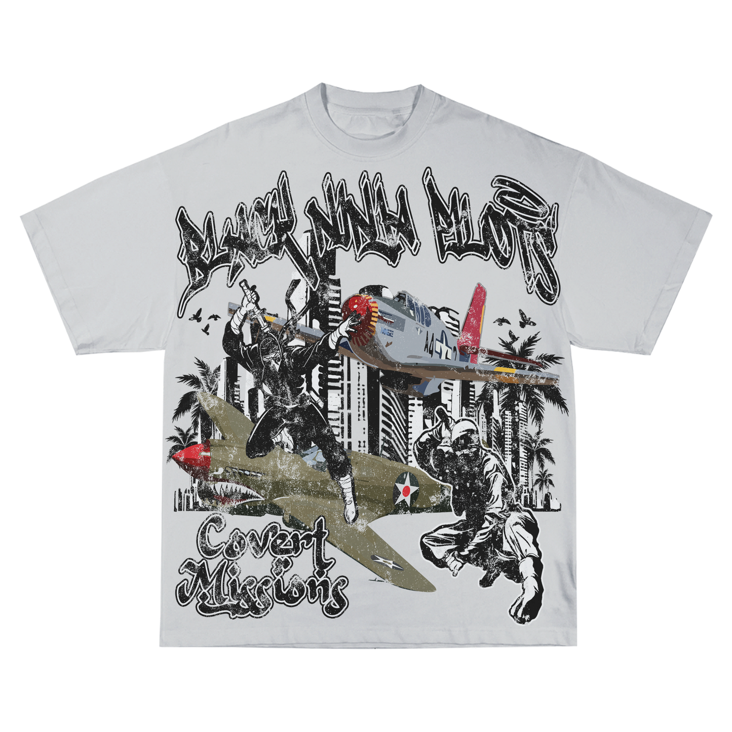 Black Ninja Pilots Tee